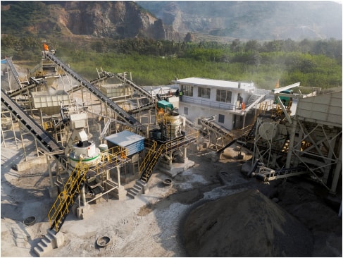 Megha Giant Stone Industries crushing and screening plant in Vijayawada
