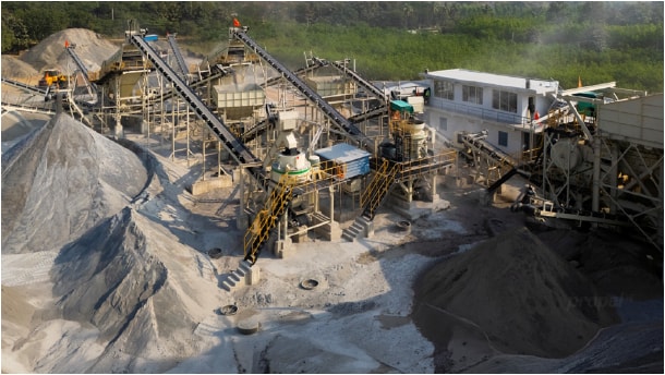 Megha Giant Stone Industries crushing and screening plant in Vijayawada